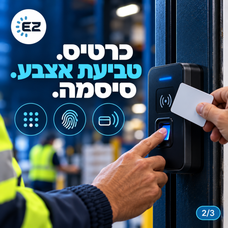 כרטיס, טביעת אצבע, סיסמה – שיטות החתמה בשעון נוכחות