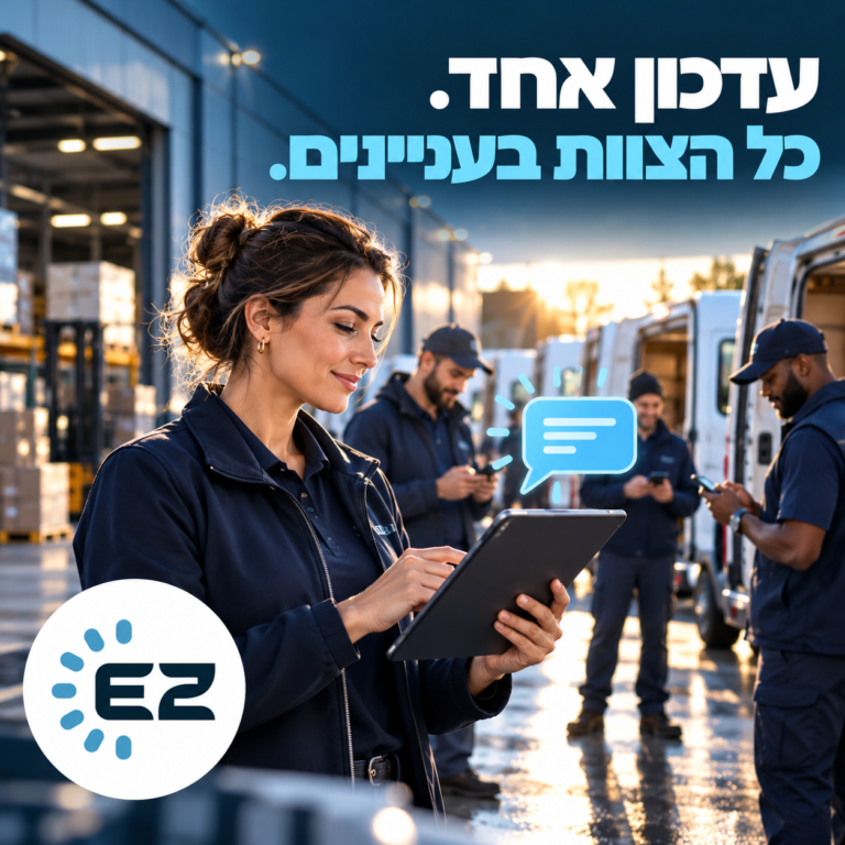 עדכון אחד, כל הצוות בעניינים – הודעות לעובדים