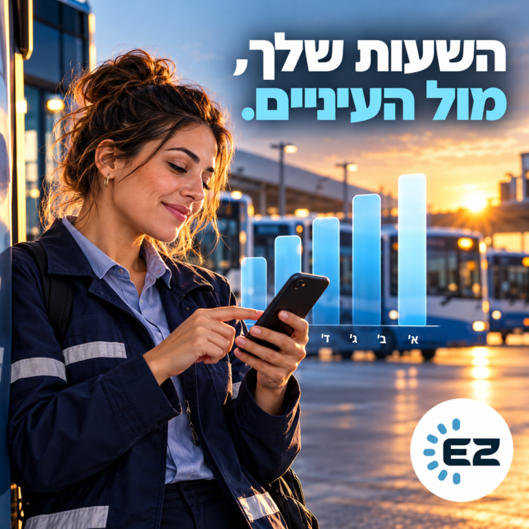 השעות שלך מול העיניים – אפליקציית נוכחות לעובד