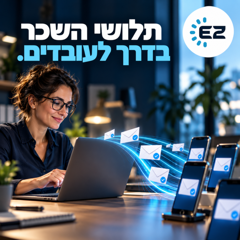 תלושי השכר בדרך לעובדים – הפצת תלושים