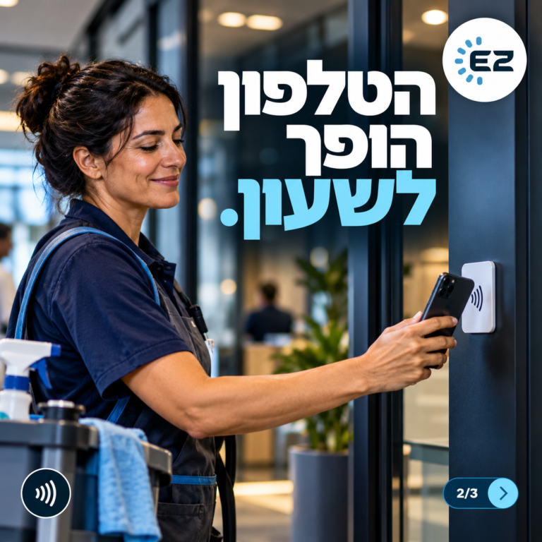 הטלפון הופך לשעון – אפליקציית שעון נוכחות